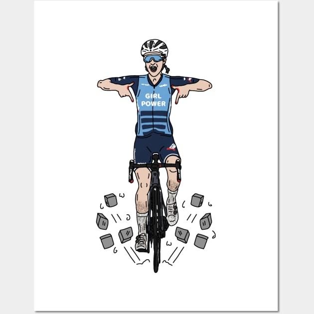 E. Deignan Champion (Paris Roubaix 2021) Wall Art by p3p3ncil